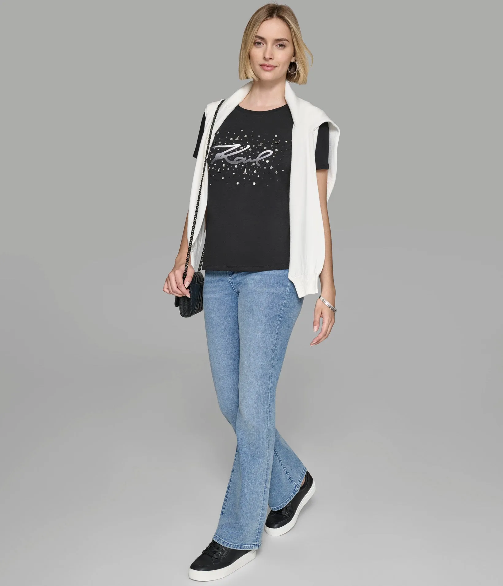 KARL WHIMSY PINS TEE sold by Karl Lagerfeld Paris product image thumbnail 5