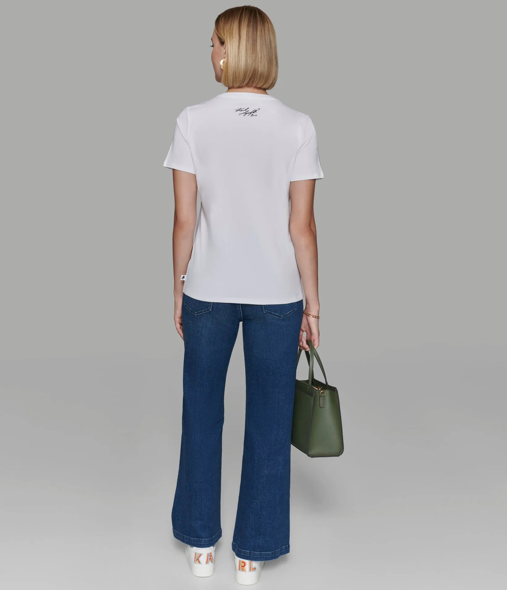 LOVE FROM PARIS EIFFEL TOWER TEE WHITE sold by Karl Lagerfeld Paris product image thumbnail 3