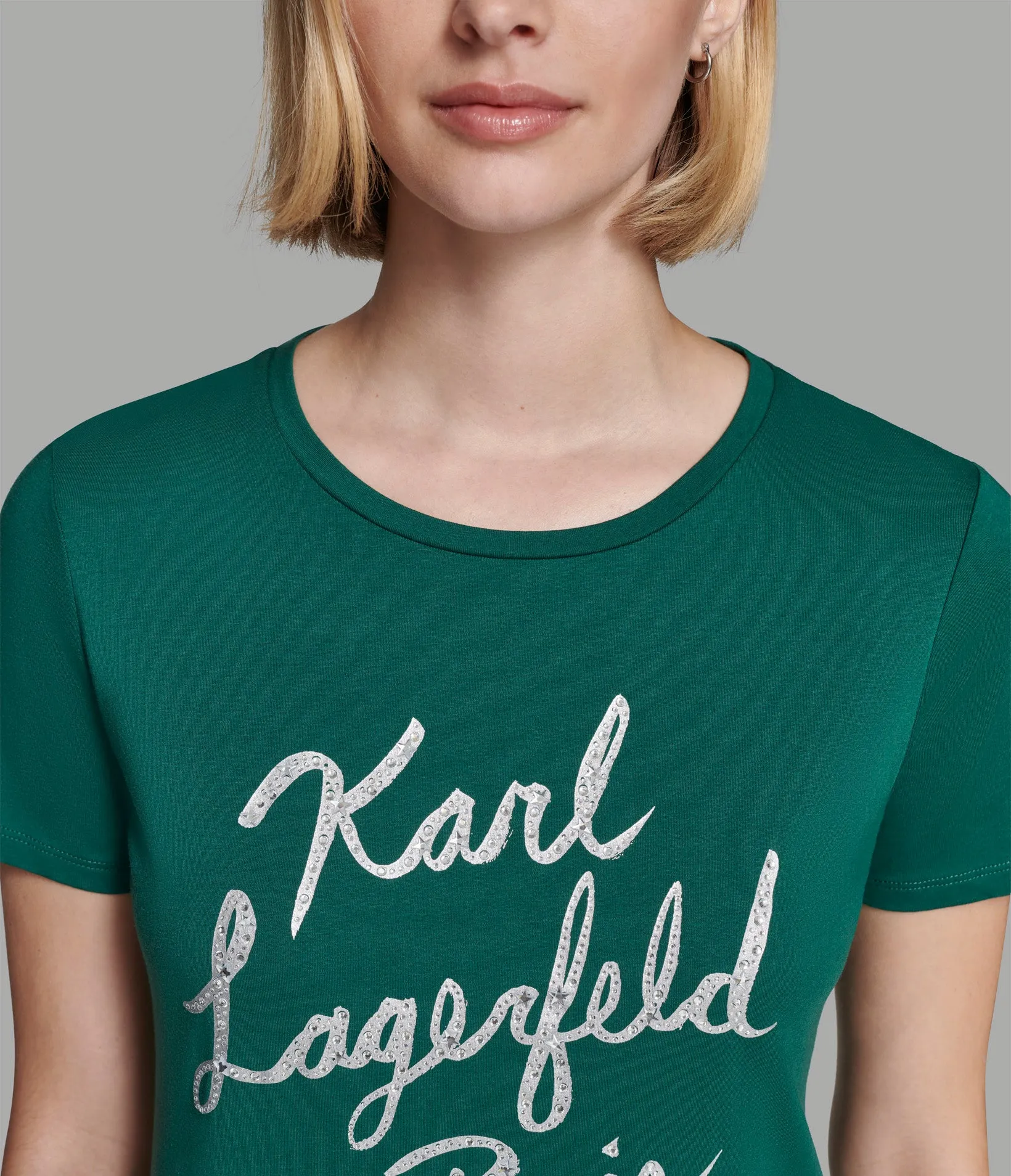 KARL SPARKLE SCRIPT TEE sold by Karl Lagerfeld Paris product image thumbnail 5