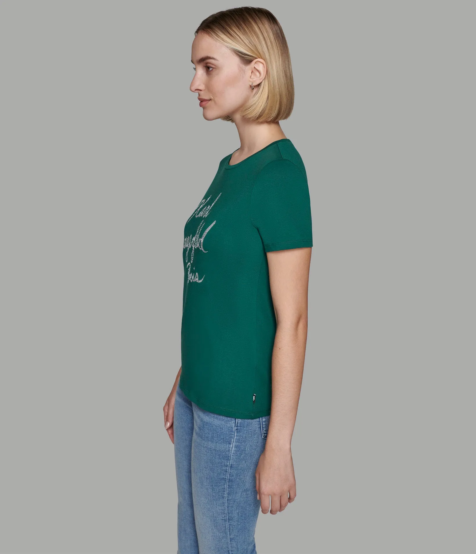 KARL SPARKLE SCRIPT TEE sold by Karl Lagerfeld Paris product image thumbnail 4