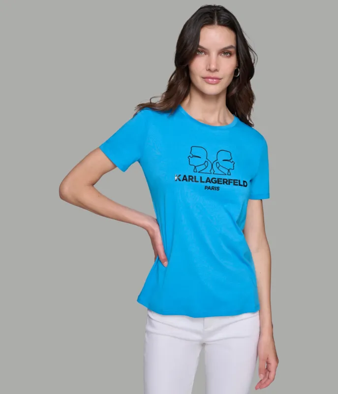 DOUBLE KARL HEAD TEE sold by Karl Lagerfeld Paris