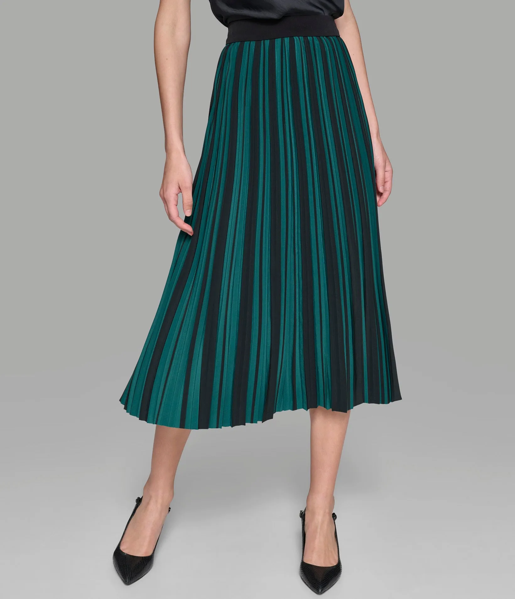 SILKY CREPE PLEATED SKIRT sold by Karl Lagerfeld Paris