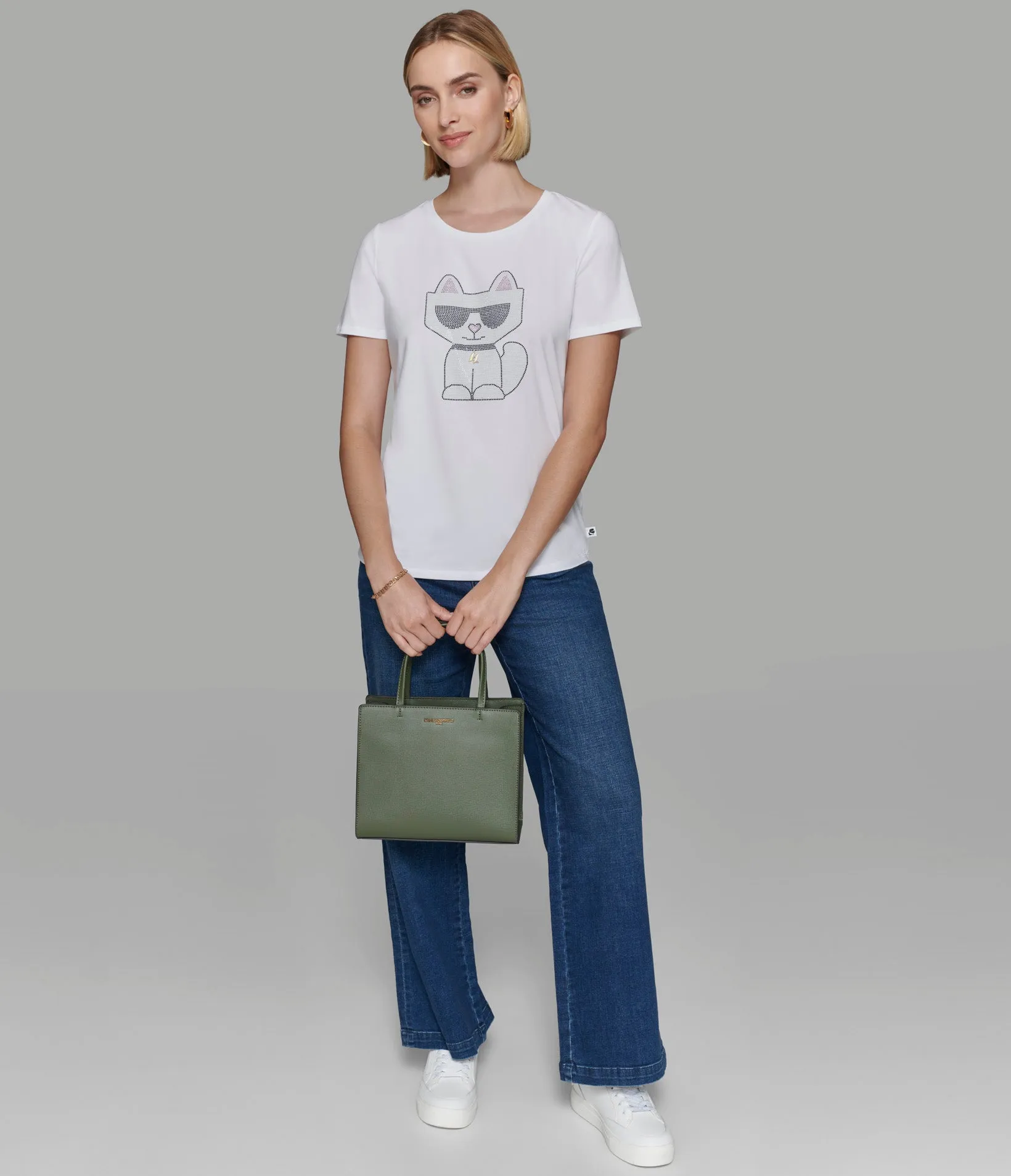 CHOUPETTE LOGO TEE sold by Karl Lagerfeld Paris product image thumbnail 5