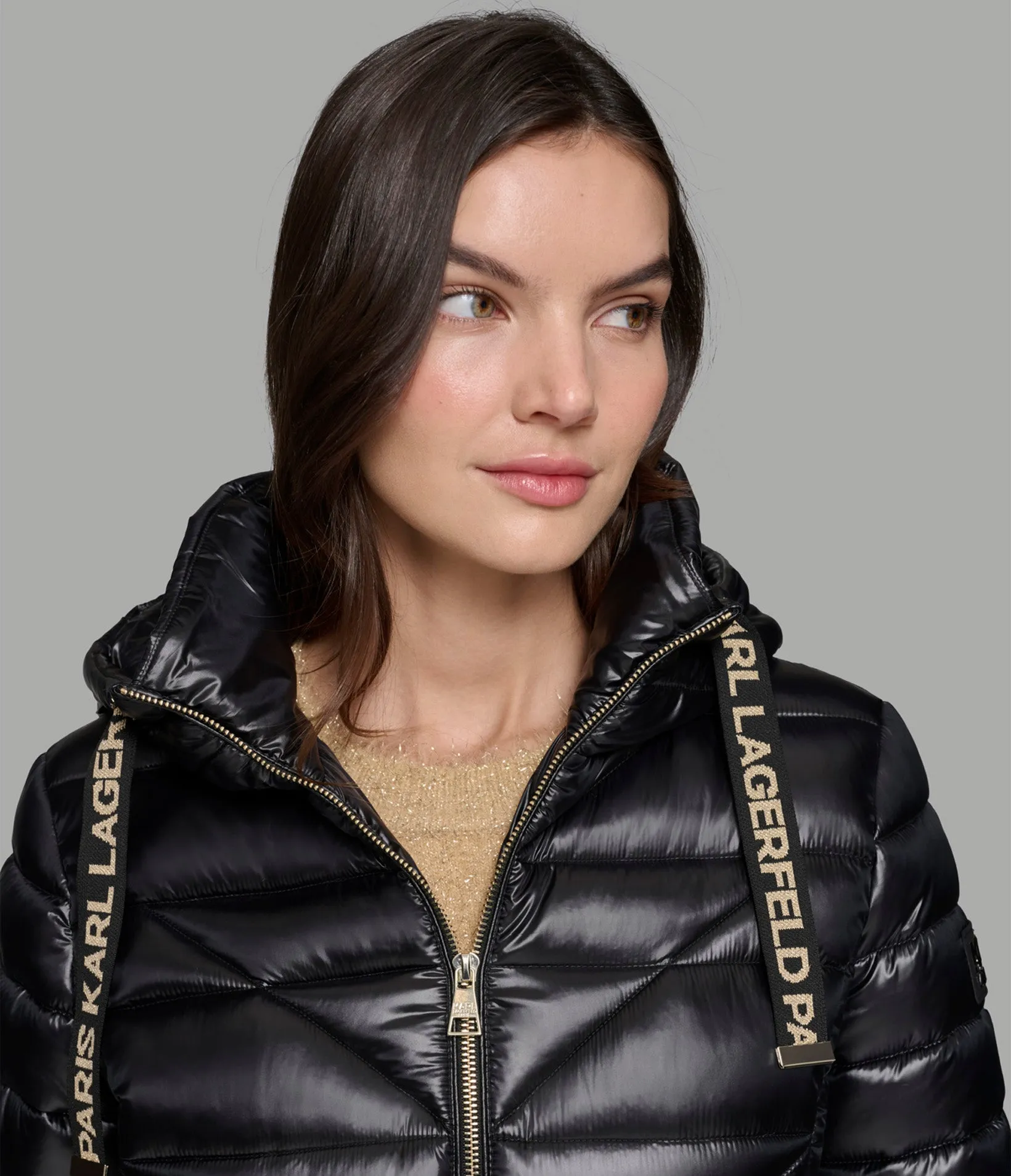 [FALLETT] Story Logo Short Puffer ★ SHORT PUFFER JACKET WITH LOGO | Parallel