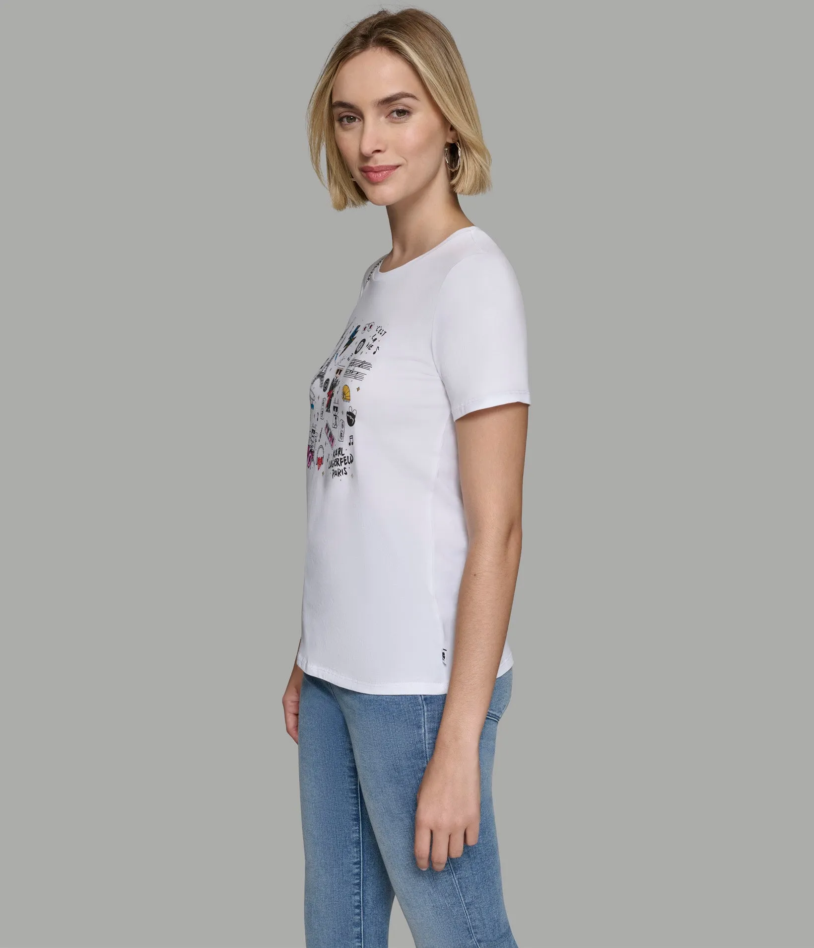 ROCKSTAR WHIMSY TEE sold by Karl Lagerfeld Paris product image thumbnail 2