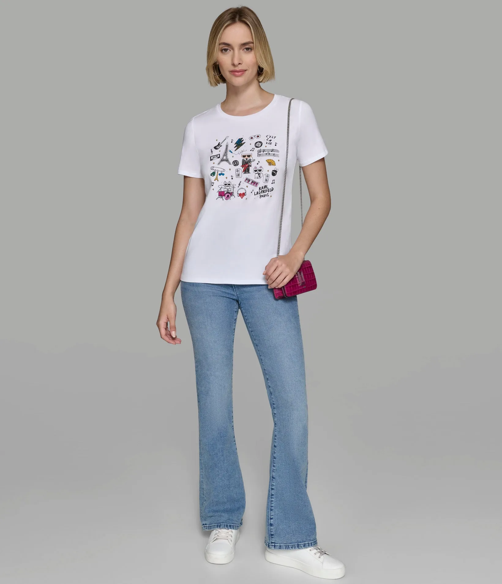ROCKSTAR WHIMSY TEE sold by Karl Lagerfeld Paris product image thumbnail 4