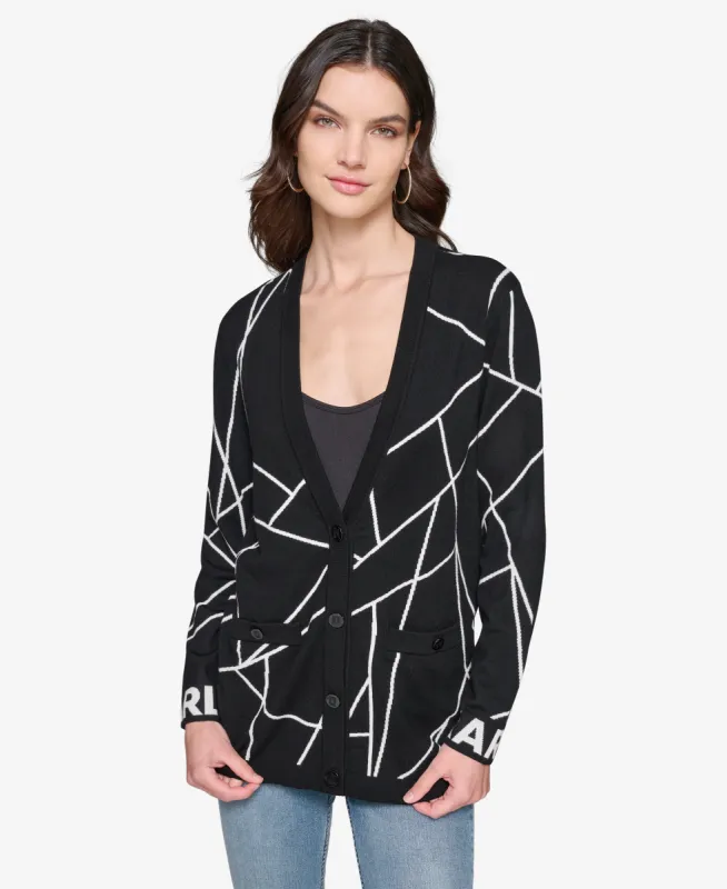 KARL LOGO CARDIGAN sold by Karl Lagerfeld Paris