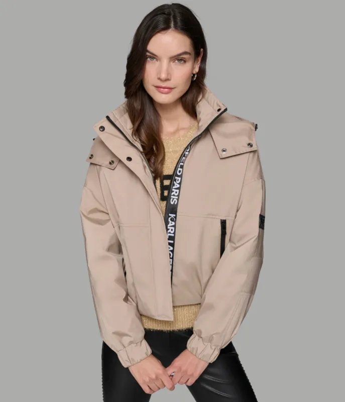 CROPPED LOGO BOMBER sold by Karl Lagerfeld Paris
