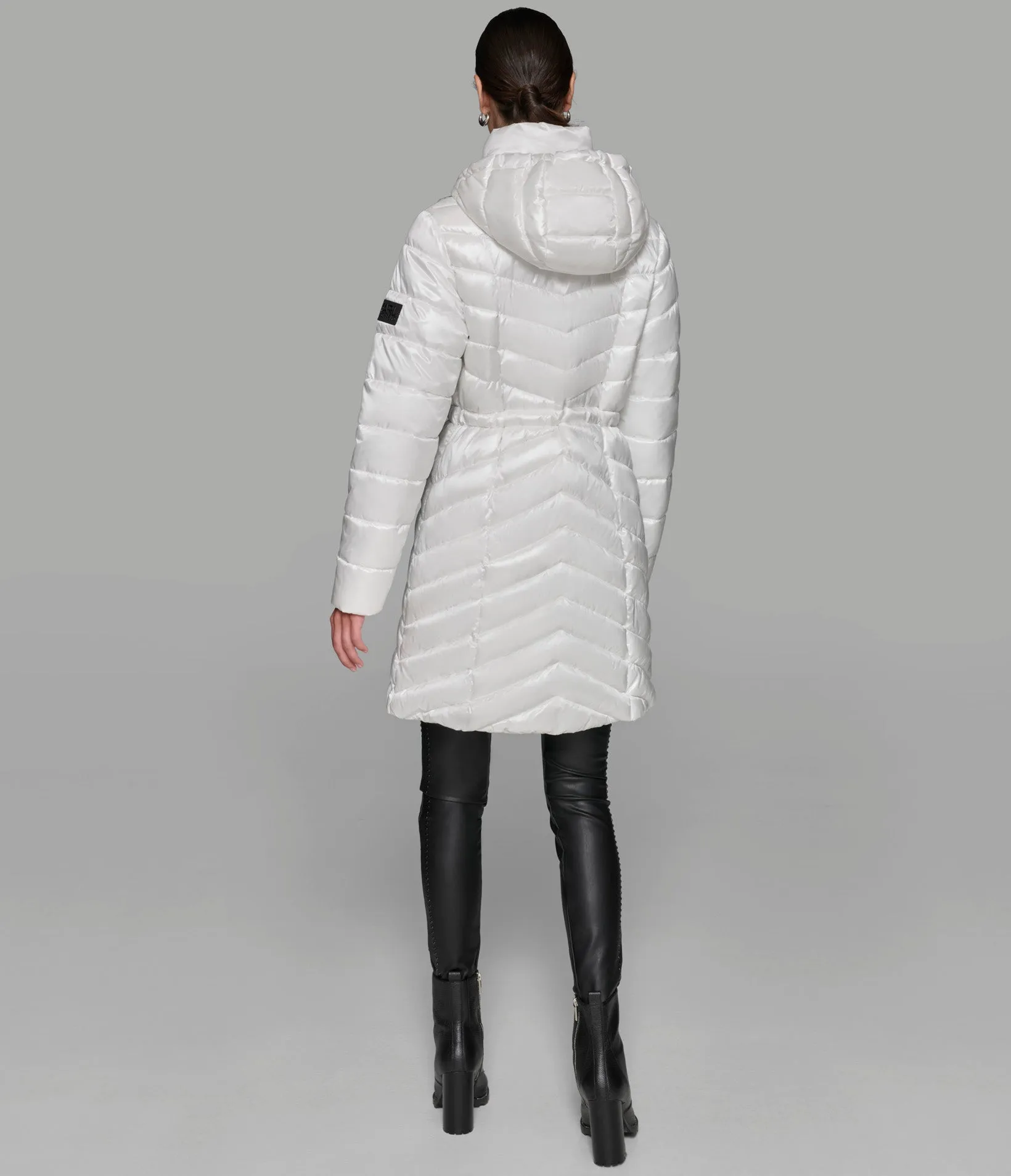 MID LENGTH PUFFER JACKET sold by Karl Lagerfeld Paris product image thumbnail 5