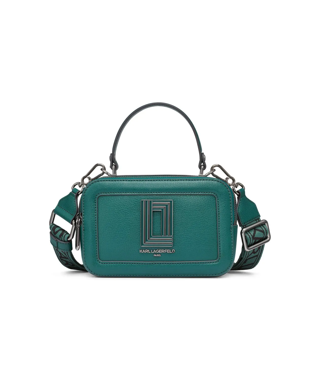 SIMONE LEATHER CAMERA CROSSBODY BAG sold by Karl Lagerfeld Paris