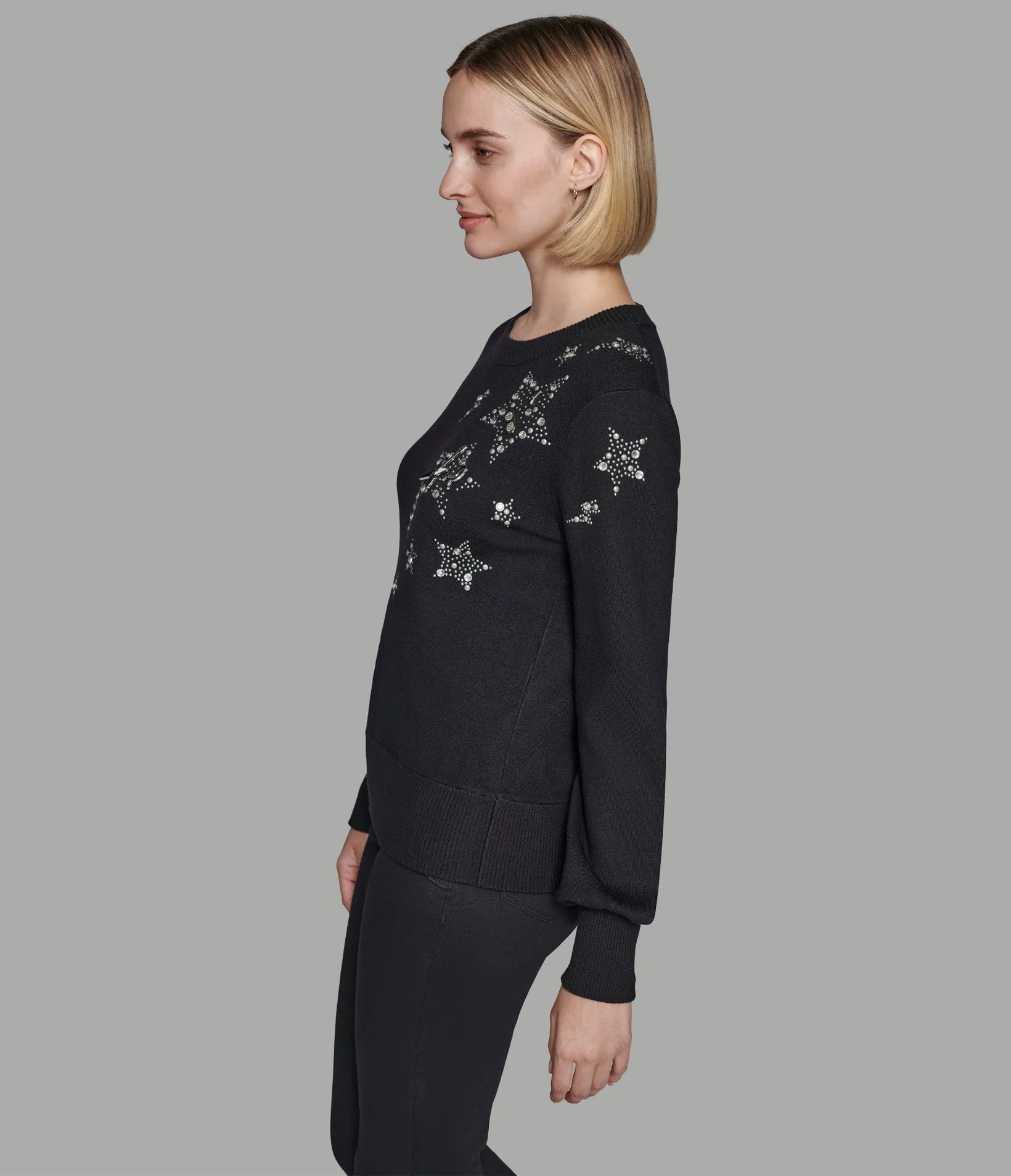 ROCKSTAR PINS SWEATER sold by Karl Lagerfeld Paris product image thumbnail 4