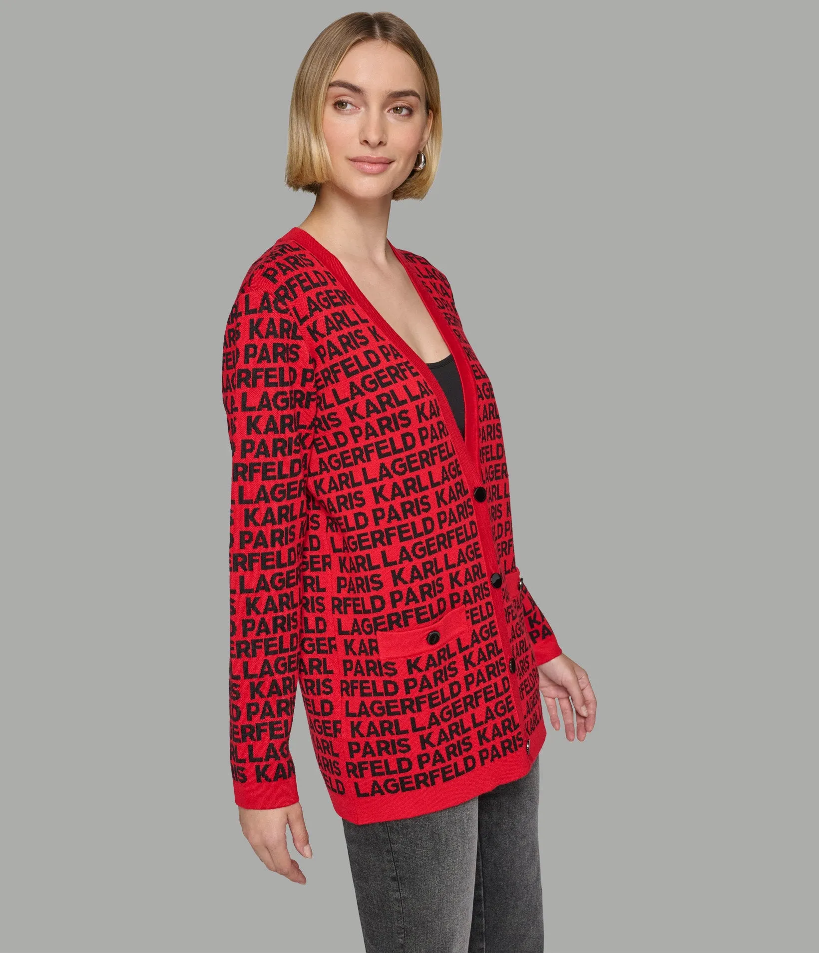 ALL OVER LOGO CARDIGAN | Parallel