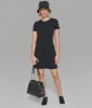 SHORT SLEEVE LOGO TAPE SWEATSHIRT DRESS sold by Karl Lagerfeld Paris