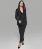 CONTRAST LOGO TAPE TRIM SUITING BLAZER sold by Karl Lagerfeld Paris