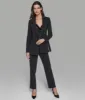 CONTRAST LOGO TAPE TRIM SUITING BLAZER sold by Karl Lagerfeld Paris