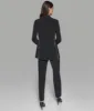 CONTRAST LOGO TAPE TRIM SUITING BLAZER sold by Karl Lagerfeld Paris