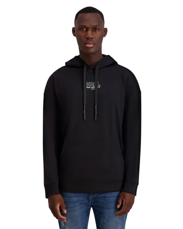 LONG SLEEVE KARL LOGO HOODIE SWEATSHIRT sold by Karl Lagerfeld Paris