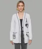 LOGO PATCH VARSITY CARDIGAN sold by Karl Lagerfeld Paris