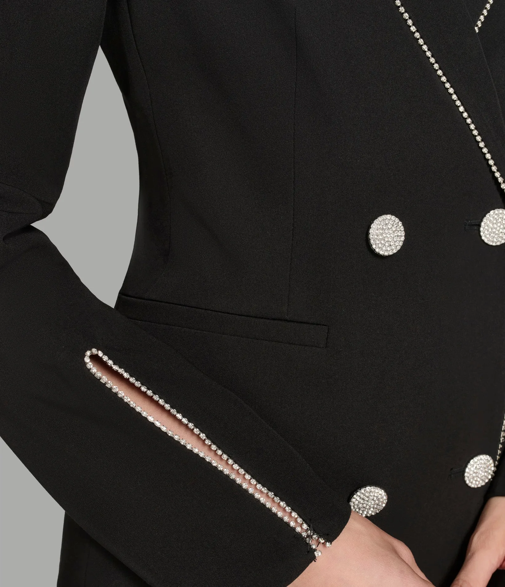 RHINESTONE TRIM BLAZER DRESS sold by Karl Lagerfeld Paris product image thumbnail 3