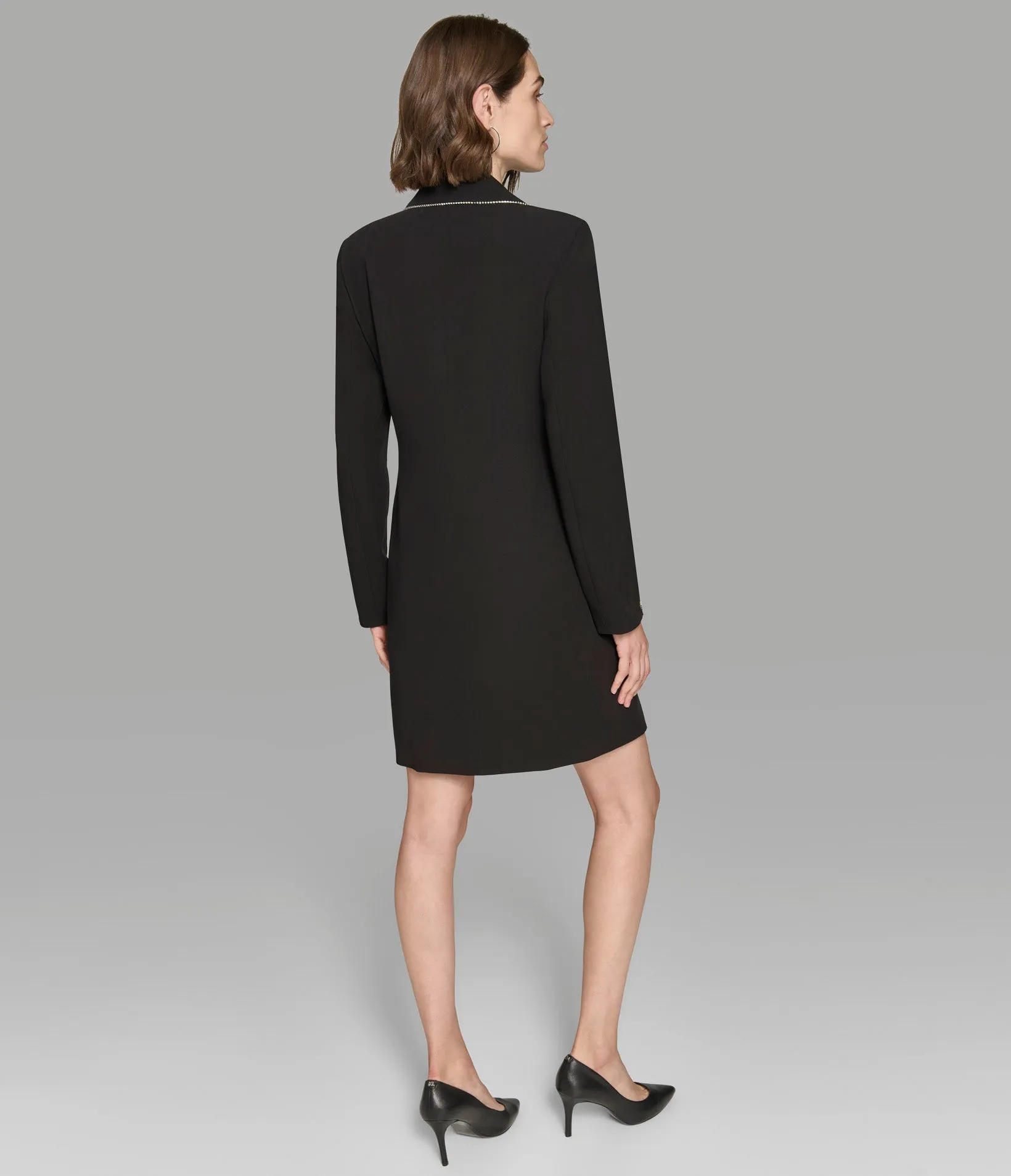 RHINESTONE TRIM BLAZER DRESS sold by Karl Lagerfeld Paris product image thumbnail 4