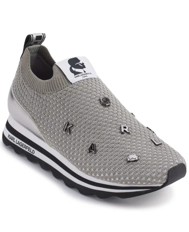 MARJE SLIP ON KNIT SNEAKER WITH METALLIC PINS sold by Karl Lagerfeld Paris