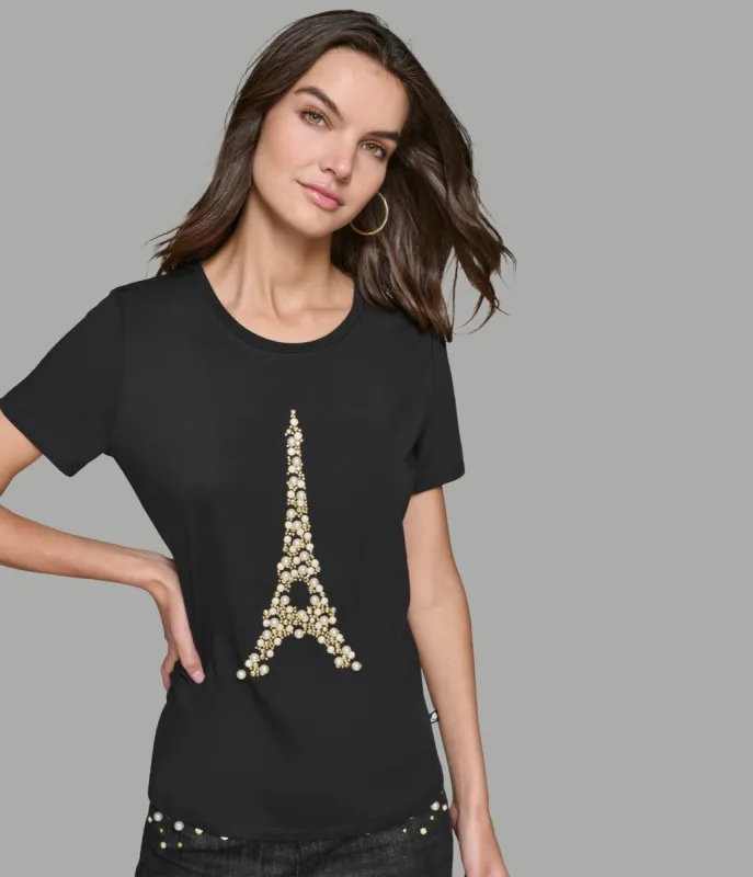 EIFFEL TOWER PINS TEE sold by Karl Lagerfeld Paris