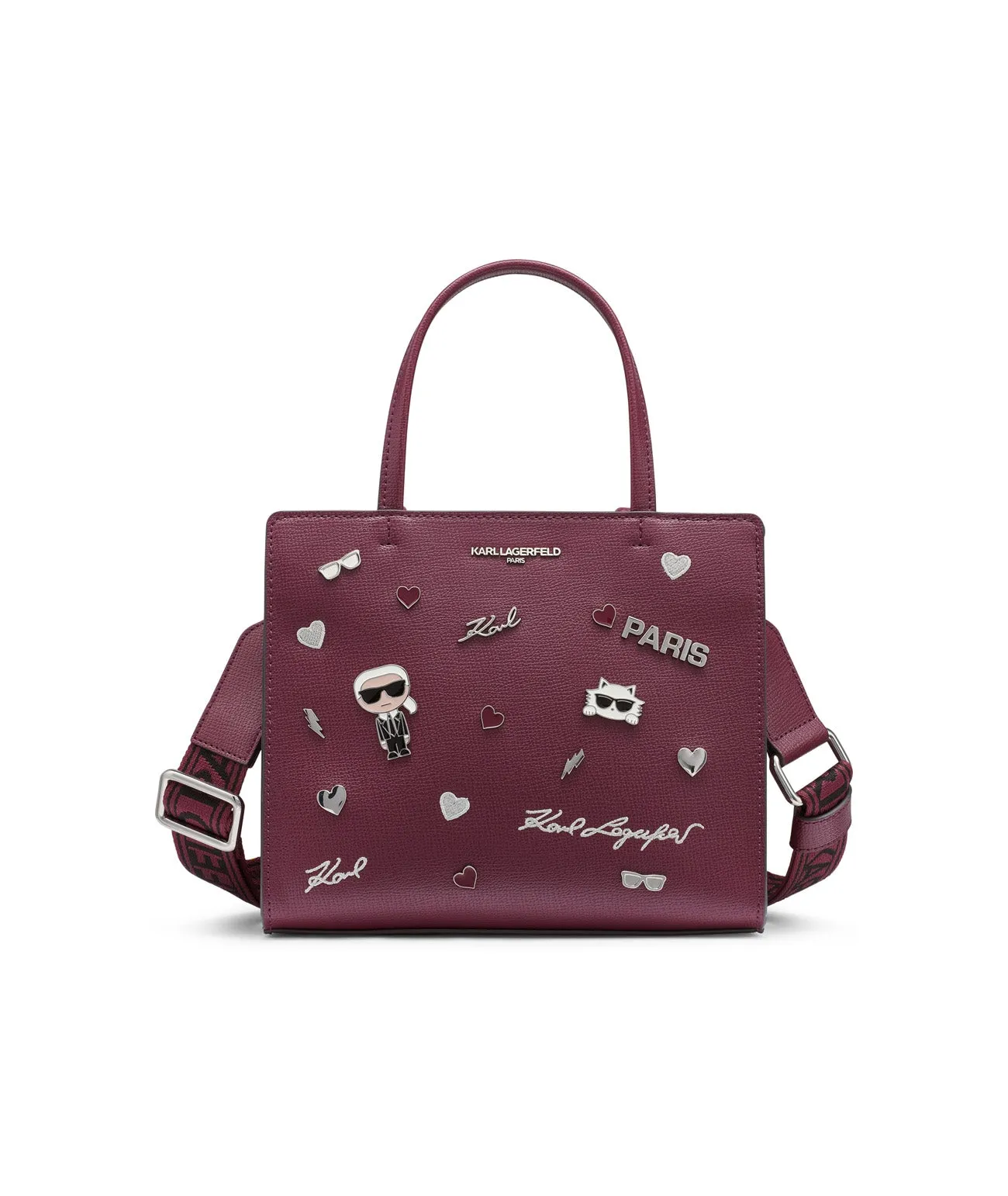 MAYBELLE CATE PINS SATCHEL BAG sold by Karl Lagerfeld Paris
