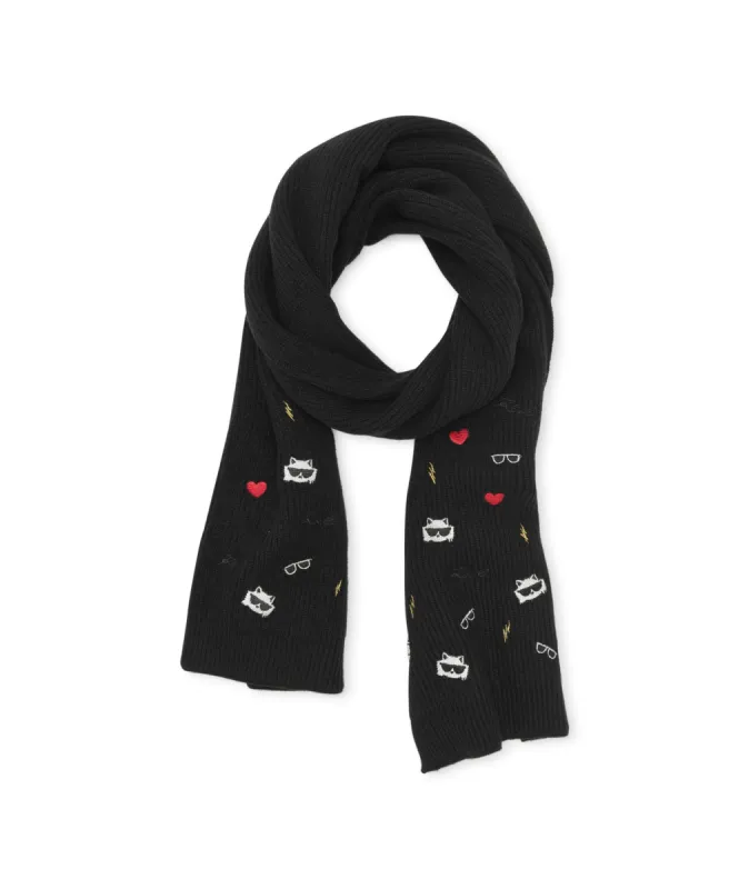CATE PINS EMBROIDERY SCARF sold by Karl Lagerfeld Paris