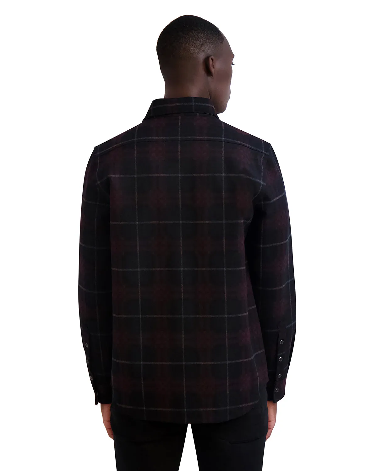 MENS PLAID SHIRT JACKET sold by Karl Lagerfeld Paris product image thumbnail 2