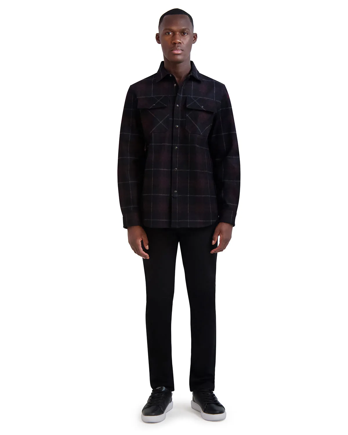 MENS PLAID SHIRT JACKET sold by Karl Lagerfeld Paris product image thumbnail 5