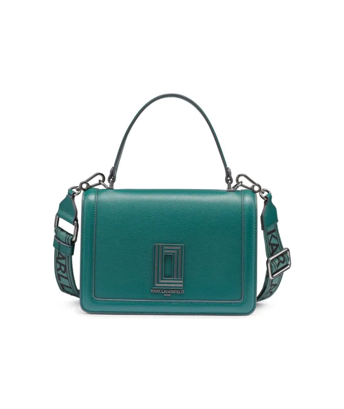 SIMONE LEATHER FLAP CROSSBODY sold by Karl Lagerfeld Paris