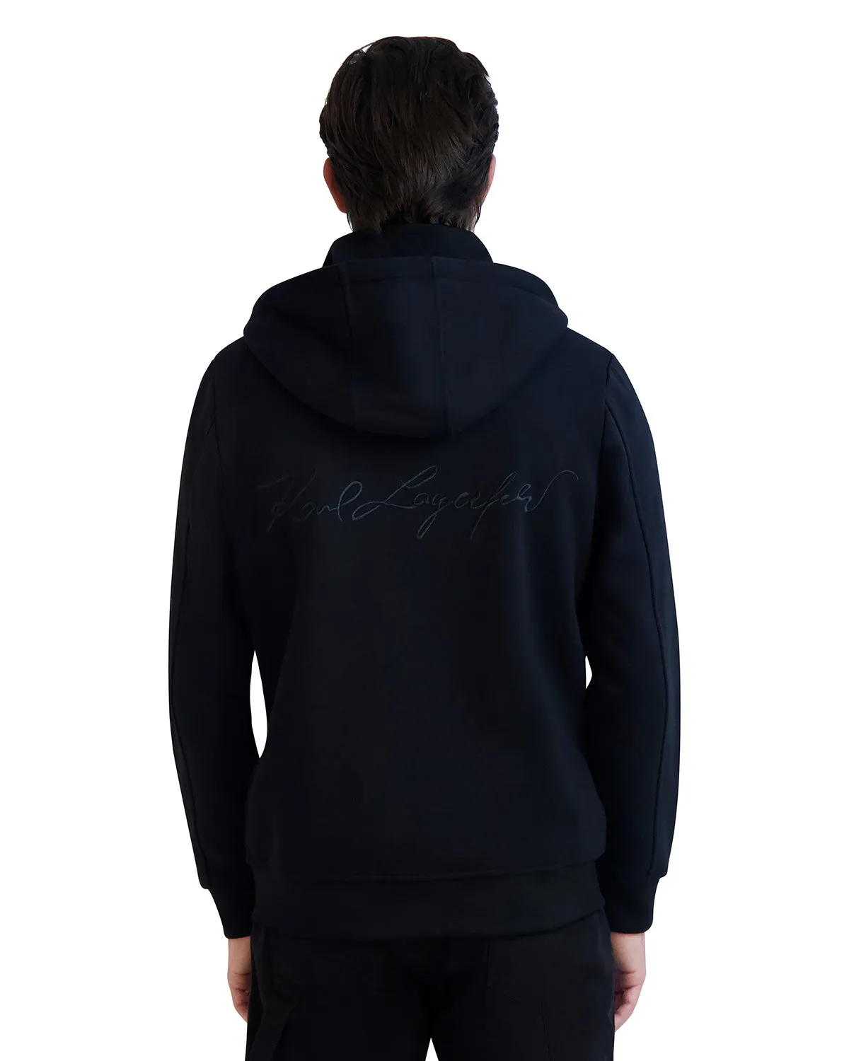 KARL SIGNATURE ZIP HOODIE sold by Karl Lagerfeld Paris product image thumbnail 3