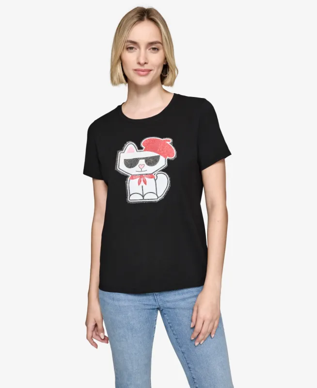 CHOUPETTE BERET TEE sold by Karl Lagerfeld Paris
