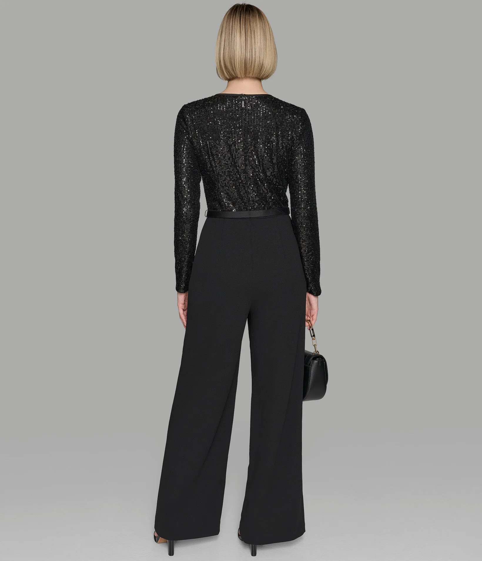 SEQUIN BODICE JUMPSUIT sold by Karl Lagerfeld Paris product image thumbnail 2