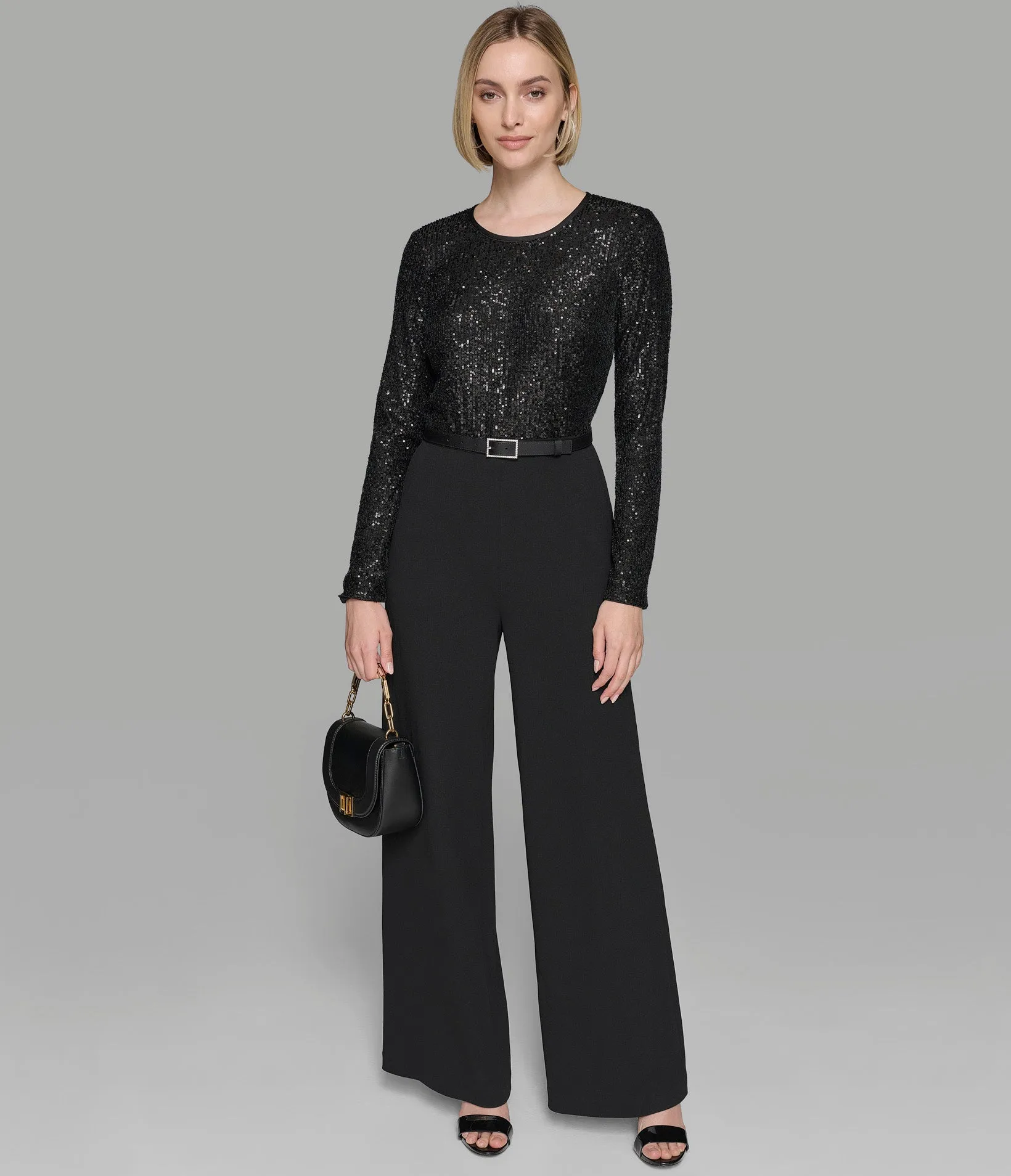 SEQUIN BODICE JUMPSUIT sold by Karl Lagerfeld Paris