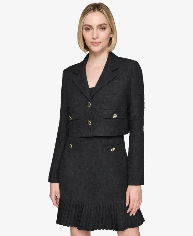 CROPPED TWEED JACKET sold by Karl Lagerfeld Paris