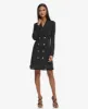 DOUBLE WEAVE BLAZER DRESS WITH CHIFFON FLOUNCE HEM sold by Karl Lagerfeld Paris