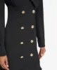 DOUBLE WEAVE BLAZER DRESS WITH CHIFFON FLOUNCE HEM sold by Karl Lagerfeld Paris