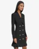 DOUBLE WEAVE BLAZER DRESS WITH CHIFFON FLOUNCE HEM sold by Karl Lagerfeld Paris