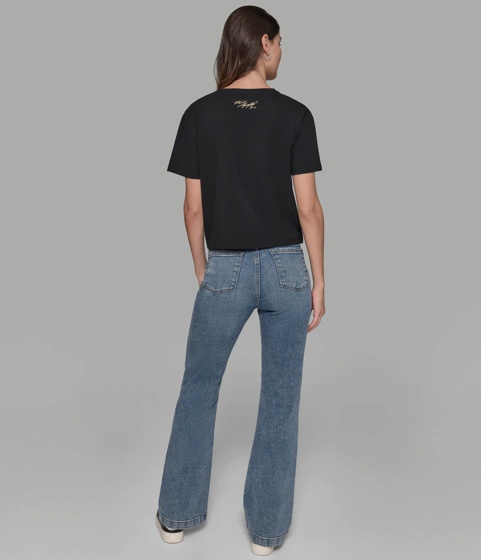 CRYSTAL SCRIPT TEE sold by Karl Lagerfeld Paris product image thumbnail 2