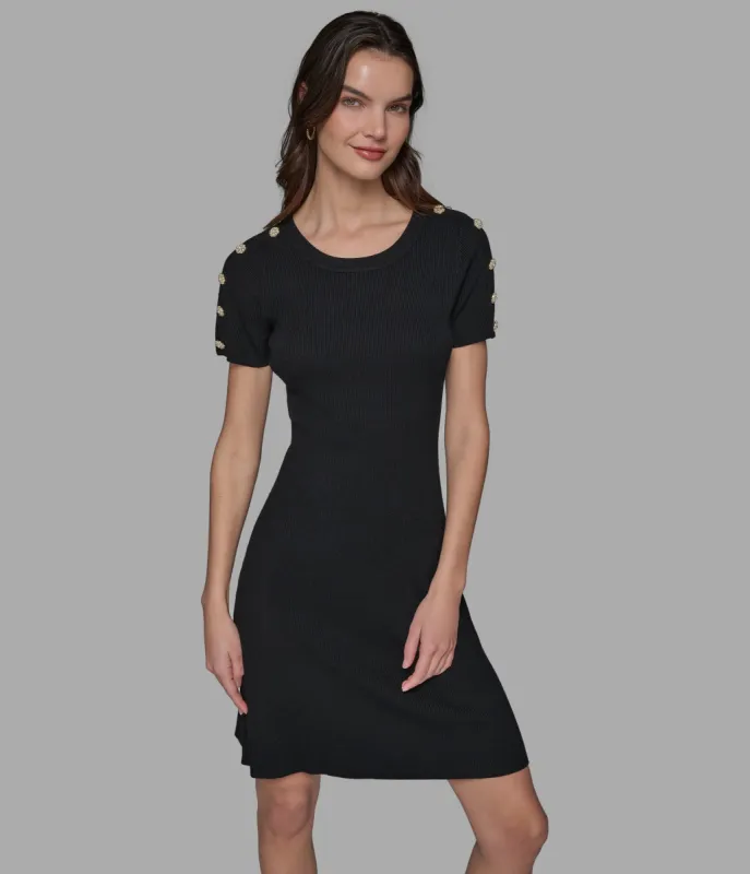 SWEATER DRESS WITH BUTTONS sold by Karl Lagerfeld Paris