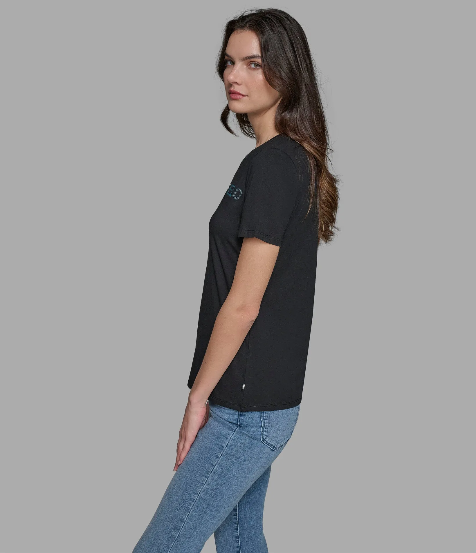 IRRIDESCENT LOGO TEE sold by Karl Lagerfeld Paris product image thumbnail 3