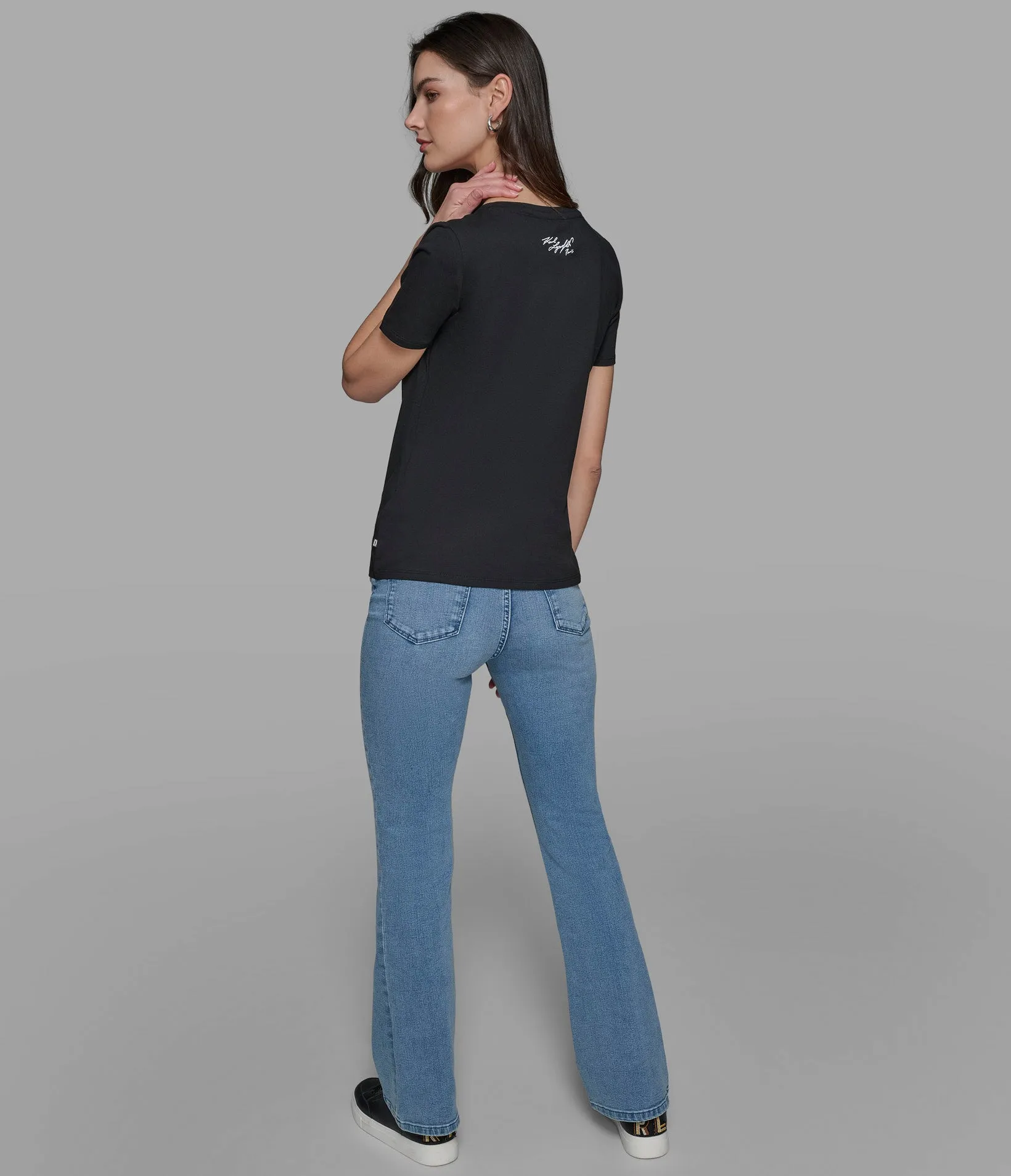 IRRIDESCENT LOGO TEE sold by Karl Lagerfeld Paris product image thumbnail 2