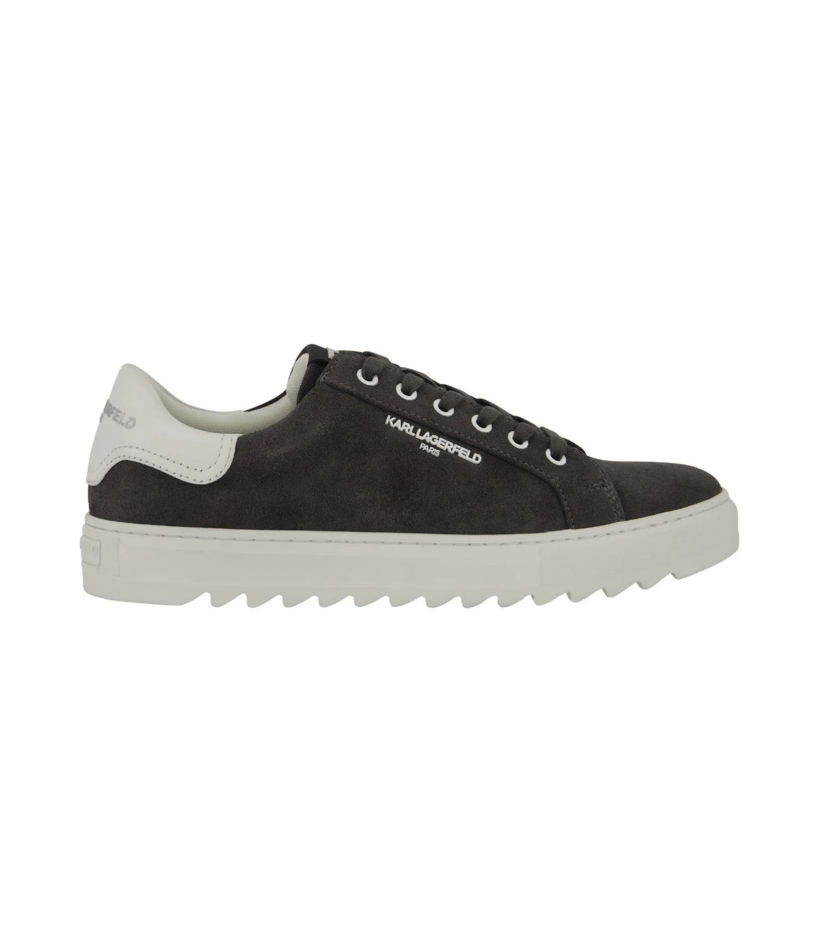 SUEDE PLAIN TOE SNEAKER WITH SIDE TONAL LOGO PLAT sold by Karl Lagerfeld Paris product image thumbnail 2