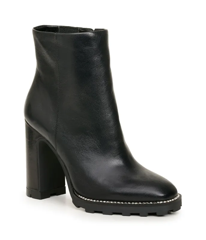 PEPPY ZIP UP BOOTIE BLACK sold by Karl Lagerfeld Paris