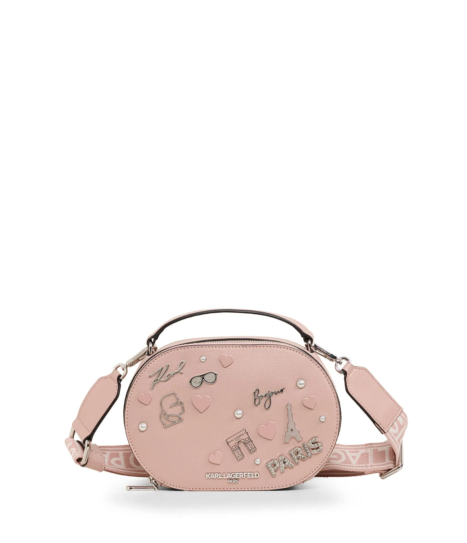 MAYBELLE CATE PINS OVAL CROSSBODY sold by Karl Lagerfeld Paris