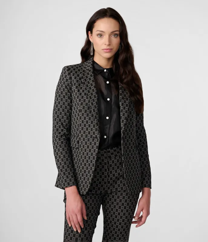MONOGRAM JACQUARD BLAZER sold by Karl Lagerfeld Paris