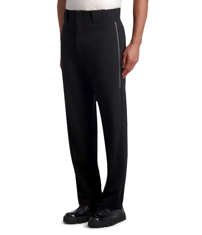 STRAIGHT LEG WITH EXPOSED ZIPPER DOWN LEG sold by Karl Lagerfeld Paris
