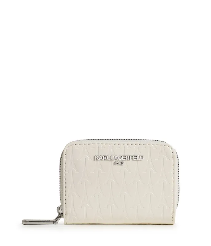 EIFFEL TOWER EMBOSSED SMALL WALLET sold by Karl Lagerfeld Paris