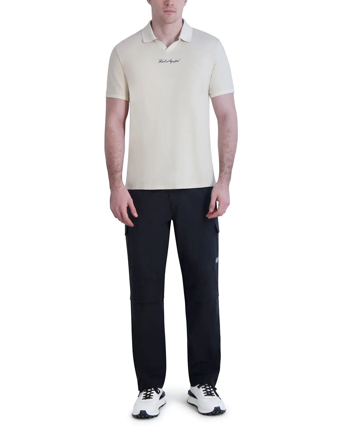 JOHNNY COLLAR POLO WITH KARL SIGNATURE LOGO sold by Karl Lagerfeld Paris product image thumbnail 5